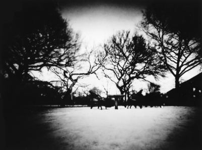 Tad's Chess Table In The Snow