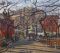 Tompkins Square Park Winter Solstice 20x22 oil on linen POR