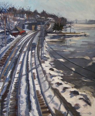 Hudson River at Scarborough 28x22