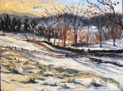 Snow Pasture 9x12